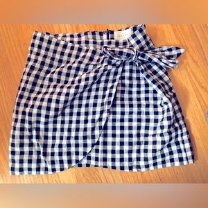 Sézane Pacome Mini Skirt Gingham size 4